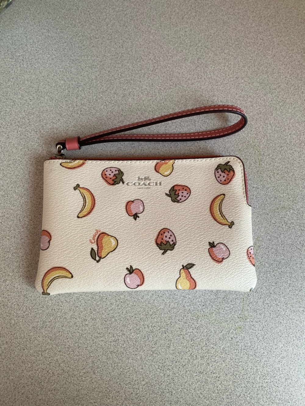 Coach Mixed Fruit Corner Zip Wristlet - Picture 3 of 11